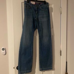 Cruel Jayley mid rise denim trousers, size 5 Long.  Distressed